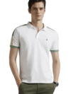 Louis Philippe Men's Cotton Slim Fit Polo T-Shirt with Fastness
