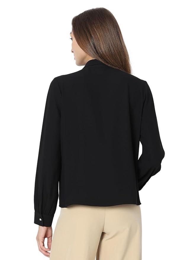 VMS Cuffed Sleeves Shirt Style Top - Image 5