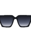 Topfoxx The CEO - Faded Black Trendy Hybrid Cat Eye Sunglasses for Women