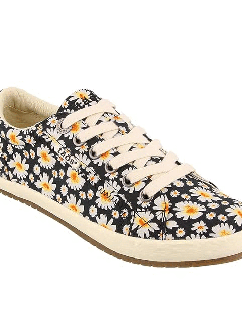 Taos Footwear Women's Star Black Daisy Sneaker