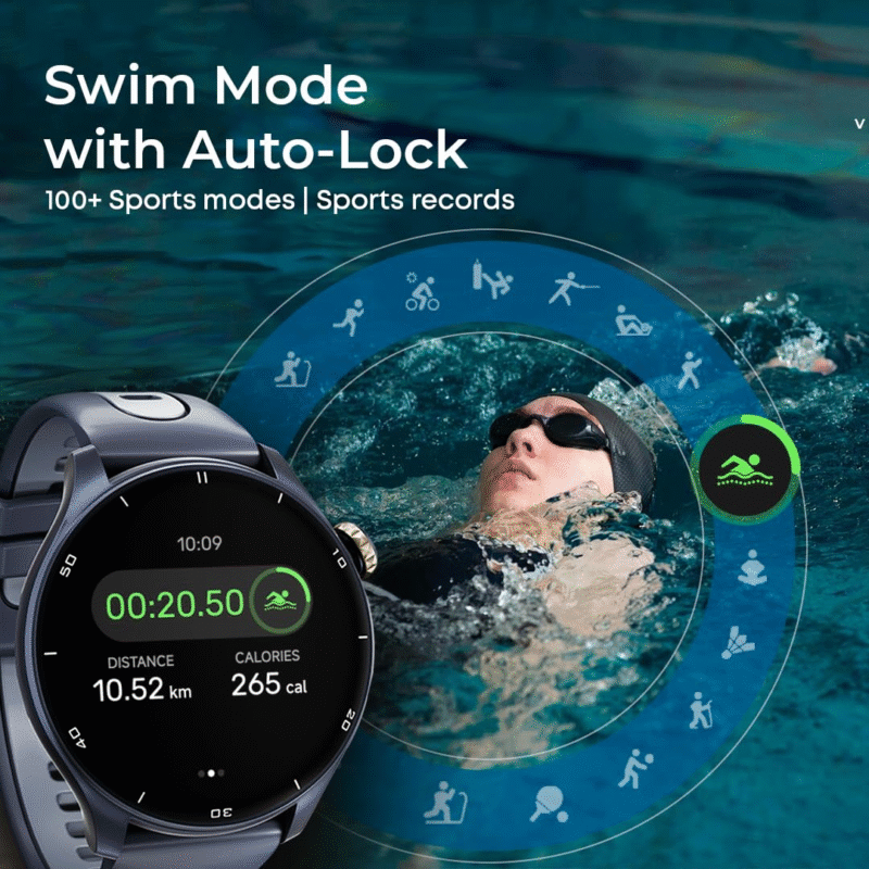 Titan Celestor 1.43" AMOLED Smart Watch with Built-in GPS, Advanced Health Intelligence, AI Voice Assistant, Aluminium Case, 100+ Sports Modes, Water Resistance – Smartwatch for Men & Women (Black) - Image 3