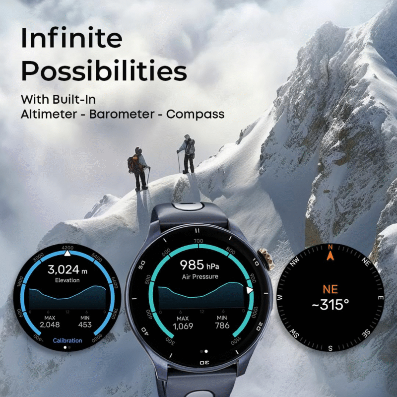 Titan Celestor 1.43" AMOLED Smart Watch with Built-in GPS, Advanced Health Intelligence, AI Voice Assistant, Aluminium Case, 100+ Sports Modes, Water Resistance – Smartwatch for Men & Women (Black) - Image 5