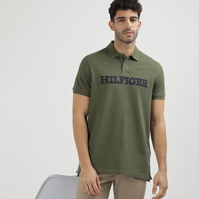 Men's Cotton Solid Regular Fit Polo - Image 7