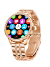 GameSir Gen 9 Smart Watch Rose Gold Chain Strap 1.69" AMOLED Display IP67 Waterproof High Resolution Bluetooth Calling 100+Sports Mode SPO2, Gifting Watch Luxury Round Dial Smartwatch for Men & Women