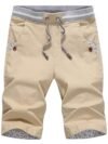 yayay Men's Shorts Summer Casual Baggy Shorts Fashionable Loose Pure Cotton Colour Shorts
