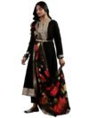 Libas Black Silk Blend Yoke Design Kurta Sets for Women