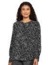 Marks & Spencer Womens Printed Polyester Round Neck Regular Fit Top