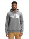 North Face Men's Half Dome Pullover Hoodie, TNF Medium Grey Heather/TNF White