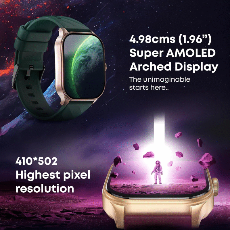 Fastrack Limitless FS2 Pro Smartwatch|1.96" Super AMOLED Arched Display with Functional Crown and Resolution of 410X502|Singlesync BT Calling|Nitrofast Charging|110+ Sports Modes|200+ Watchfaces,Wine - Image 8